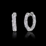 ORECCHINI TWISTED ICE HOOP