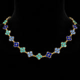 COLLANA FLORA CRYSTAL BLUETTE