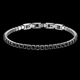 BRACCIALE TENNIS NERO 3mm