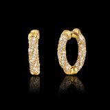 ORECCHINI TWISTED ICE HOOP