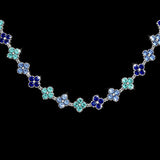 COLLANA FLORA CRYSTAL BLUETTE